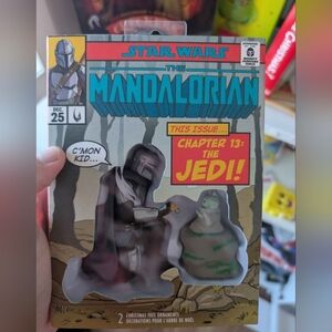Star Wars The Mandalorian Christmas Ornament Comic Figure Set
